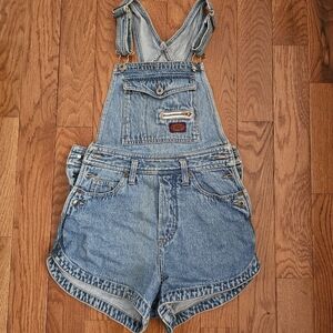 UNIONBAY Light Blue Denim Short Overalls